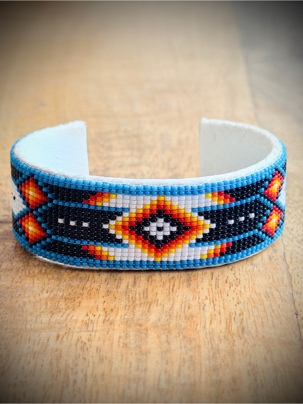 Handcrafted Native American Beaded Cuff Bracelet
